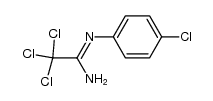 2,2,2-trichloro-N-(4-chloro-phenyl)-acetamidine结构式