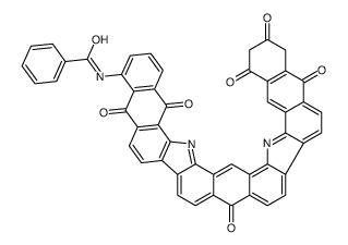 N-(5,10,15,16,17,18,19,24-octahydro-5,10,15,17,19,24-hexaoxodinaphtho[2,3-i:2',3'-i']benzo[1,2-a:5,4-a']dicarbazol-4-yl)benzamide结构式