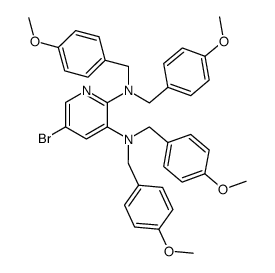 2,3-Pyridinediamine, 5-bromo-N,N,N,N-tetrakis(4-methoxyphenyl)methyl-结构式