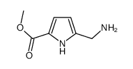 5-(氨基甲基)-1H-吡咯-2-羧酸甲酯结构式