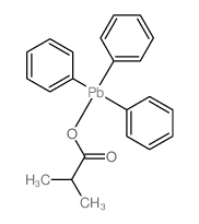 Triphenyllead isobutyrate Structure