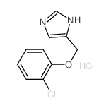 1H-Imidazole,5-[(2-chlorophenoxy)methyl]-, hydrochloride (1:1) Structure