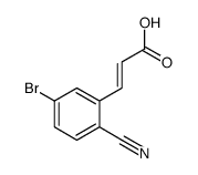 3-(5-bromo-2-cyanophenyl)prop-2-enoic acid Structure