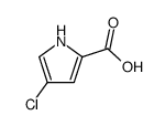 4-氯-1H-吡咯-2-羧酸结构式