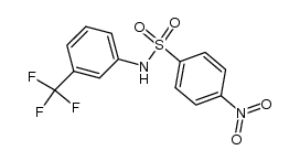 4-nitro-N-(3-(trifluoromethyl)phenyl)benzenesulfonamide structure