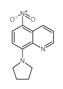 5-NITRO-8-(PYRROLIDIN-1-YL)QUINOLINE structure