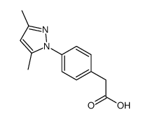 2-[4-(3,5-dimethylpyrazol-1-yl)phenyl]acetic acid Structure