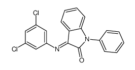 3-(3,5-dichlorophenyl)imino-1-phenylindol-2-one结构式