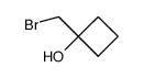 1-Brommethyl-1-cyclobutanol结构式