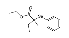 ethyl 2-methyl-2-phenylselanylbutanoate结构式