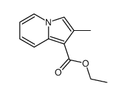 2-Methyl-1-indolizinecarboxylic acid ethyl ester结构式