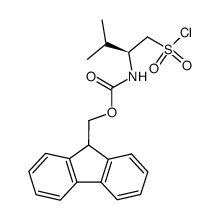 Fmoc-Val-Ψ(CH2SO2)-Cl Structure