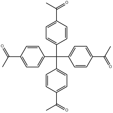 1,1',1'',1'''-(甲烷四基四(苯-4,1-二基))四乙酮结构式