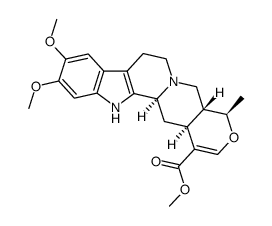 10,11-Dimethoxy-19β-methyl-16,17-didehydro-18-oxayohimban-16-carboxylic acid methyl ester结构式