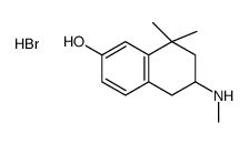 8,8-dimethyl-6-(methylamino)-6,7-dihydro-5H-naphthalen-2-ol,hydrobromide Structure