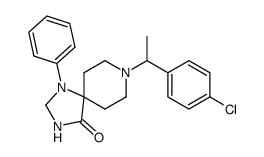 1-phenyl-8-<1-(p-chlorophenyl)ethyl>-1,3,8-triazaspiro<4.5>decan-4-one Structure