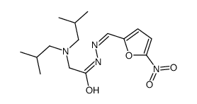 2-(Diisobutylamino)-N'-(5-nitrofurfurylidene)acetohydrazide Structure