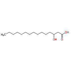 3-Hydroxypentadecanoic acid structure