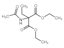 2-乙酰氨基-2-乙基丙二酸二乙酯结构式