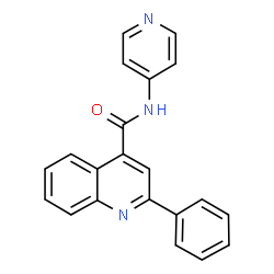 2-phenyl-N-pyridin-4-ylquinoline-4-carboxamide Structure