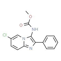 methyl 6-chloro-2-phenylimidazo[1,2-a]pyridin-3-ylcarbamate Structure