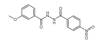 3-methoxy-benzoic acid N'-(4-nitro-benzoyl)-hydrazide Structure