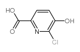 2-Pyridinecarboxylic acid,6-chloro-5-hydroxy- Structure