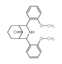 6,8-bis(2-methoxyphenyl)-7-azabicyclo[3.3.1]nonan-9-one structure