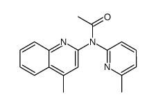 N-(6-methylpyrid-2-yl)-N-(4-methylquinolin-2-yl) acetamide Structure