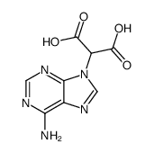 2-(6-aminopurin-9-yl)propanedioic acid结构式