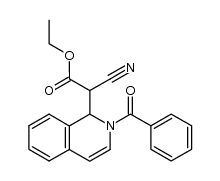 (2-benzoyl-1,2-dihydro-isoquinolin-1-yl)-cyano-acetic acid ethyl ester Structure