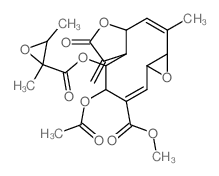 Oxireno[7,8]cyclodeca[1, 2-b]furan-3-carboxylic acid, 4-(acetyloxy)-5-[[(2, 3-dimethyloxiranyl)carbonyl]oxy]-1a,4,5,5a,6,7,8a, 10a-octahydro-10-methyl-6-methylene-7-oxo-, methyl ester, [1aR-[1aR*,2E,4 picture
