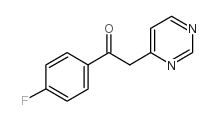 1-(4-氟苯基)-2-嘧啶-4-乙酮结构式