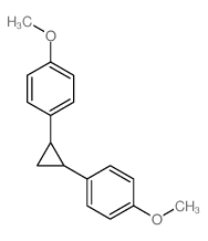 Benzene,1,1'-(1,2-cyclopropanediyl)bis[4-methoxy-结构式