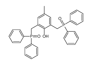 2,6-bis(diphenylphosphorylmethyl)-4-methylphenol结构式