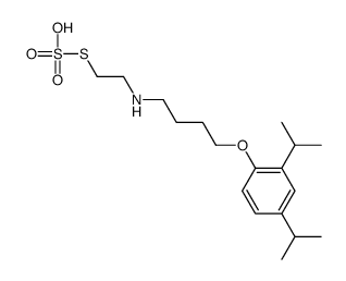 2-((4-(2,4-Diisopropylphenoxy)butyl)amino)ethanethiol, hydrogen sulfat e (ester) Structure