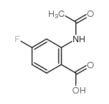 2-Acetamido-4-fluorobenzoicacid structure