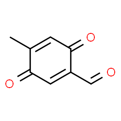 1,4-Cyclohexadiene-1-carboxaldehyde, 4-methyl-3,6-dioxo- (9CI) structure