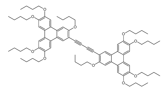 2,3,6,7,10-pentabutoxy-11-[4-(3,6,7,10,11-pentabutoxytriphenylen-2-yl)buta-1,3-diynyl]triphenylene结构式