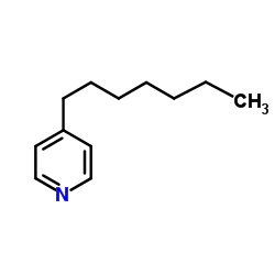 4-Heptylpyridine structure