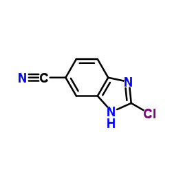 1H-Benzimidazole-5-carbo nitrile,2-chloro-(9CI Structure