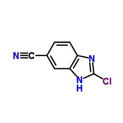 1H-Benzimidazole-5-carbo nitrile,2-chloro-(9CI structure