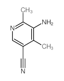 3-Pyridinecarbonitrile,5-amino-4,6-dimethyl-结构式