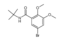 N-tert-butyl-2,3-dimethoxy-5-bromobenzamide结构式