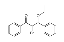 3-ethoxy-2-bromo-1,3-diphenyl-propan-1-one Structure