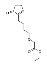 ethyl 2-[4-(5-oxocyclopenten-1-yl)butoxy]acetate结构式