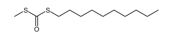 n-Decyl-methyl-dithiocarbonat Structure