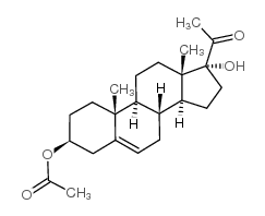 17α-Hydroxypregnenolone 3-acetate Structure