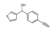 4-[hydroxy(thiophen-3-yl)methyl]benzonitrile Structure