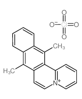 8,13-dimethylnaphtho[2,3-a]quinolizin-5-ium,perchlorate Structure